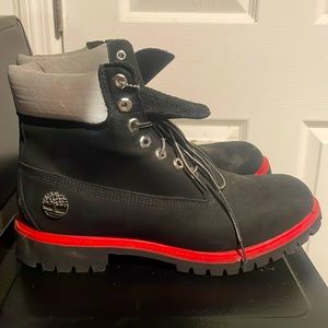 Timberland size 10 limited edition black boots